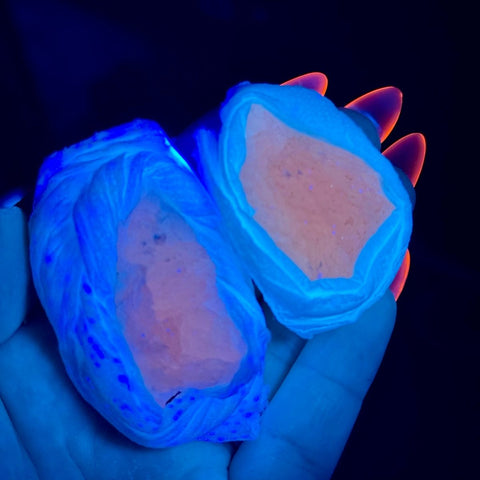 Grapefruit Mangano Calcite Specimen 11 3 - Kenna's Crystals from TikTok