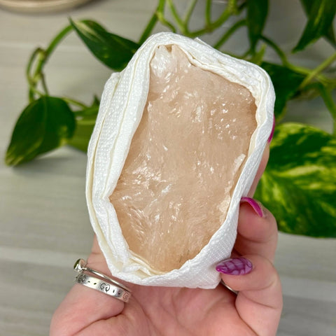 Grapefruit Mangano Calcite Specimen 122 16 - Kenna's Crystals from TikTok