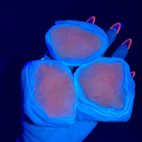 Grapefruit Mangano Calcite Specimen 55 11 - Kenna's Crystals from TikTok