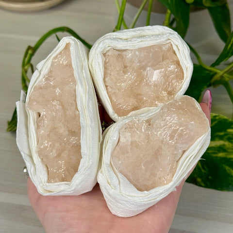 Grapefruit Mangano Calcite Specimen 66 12 - Kenna's Crystals from TikTok