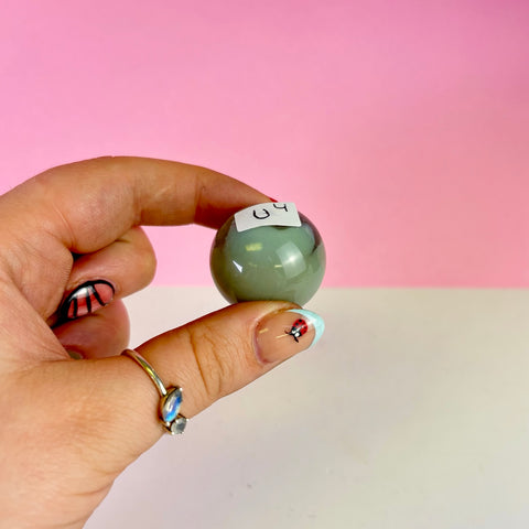 Green Flower Agate Sphere