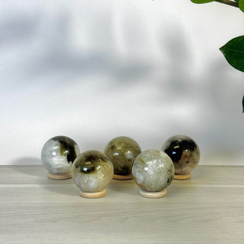 Green Tourmaline Sphere 44 2 - Kenna's Crystals from TikTok