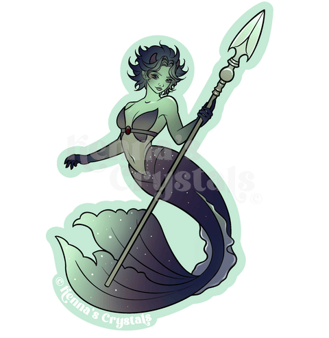 Hand - Drawn Collectible Capricorn Sticker 1 - Kenna's Crystals from TikTok