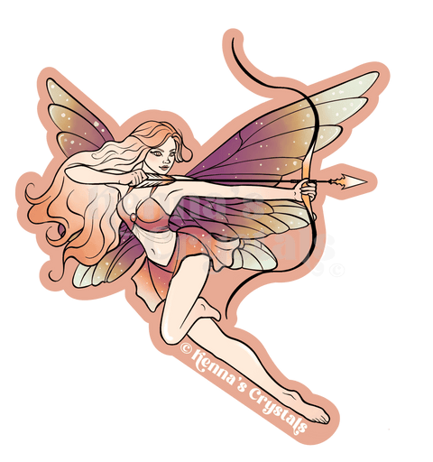 Hand - Drawn Collectible Sagittarius Sticker 1 - Kenna's Crystals from TikTok