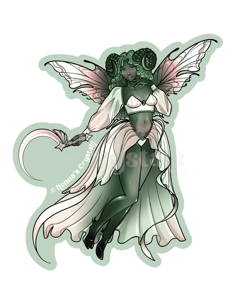 Hand - Drawn Collectible Taurus Sticker 1 - Kenna's Crystals from TikTok