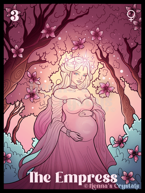 Hand - Drawn Collectible The Empress Sticker 1 - Kenna's Crystals from TikTok