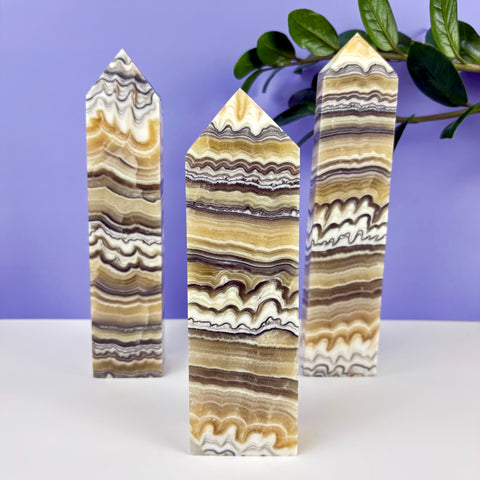 Haunted Castle Calcite Tower - Kenna's Crystals