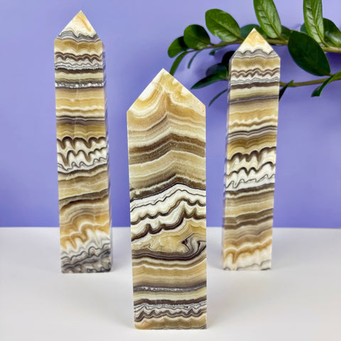 Haunted Castle Calcite Tower - Kenna's Crystals