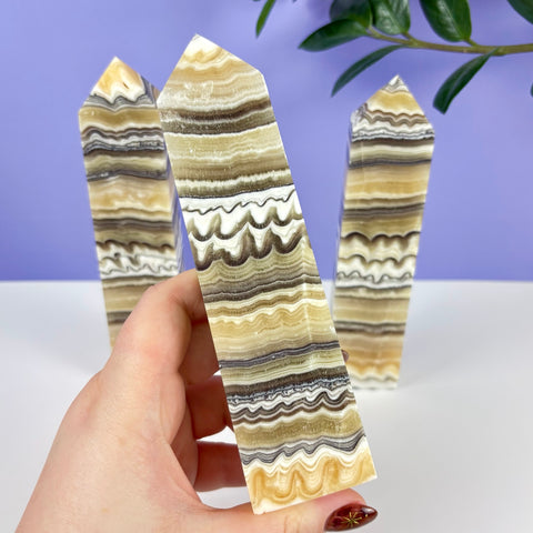 Haunted Castle Calcite Tower - Kenna's Crystals