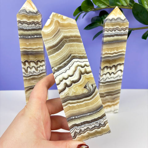 Haunted Castle Calcite Tower - Kenna's Crystals