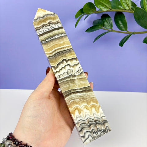 Haunted Castle Calcite Tower - Kenna's Crystals
