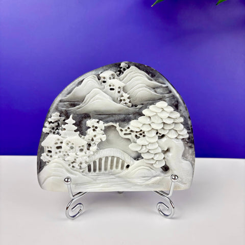 Haunted Hetian Jade Landscape - Kenna's Crystals