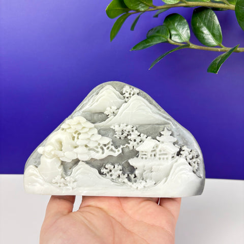 Haunted Hetian Jade Landscape - Kenna's Crystals
