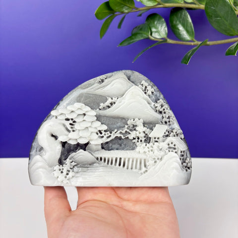 Haunted Hetian Jade Landscape - Kenna's Crystals