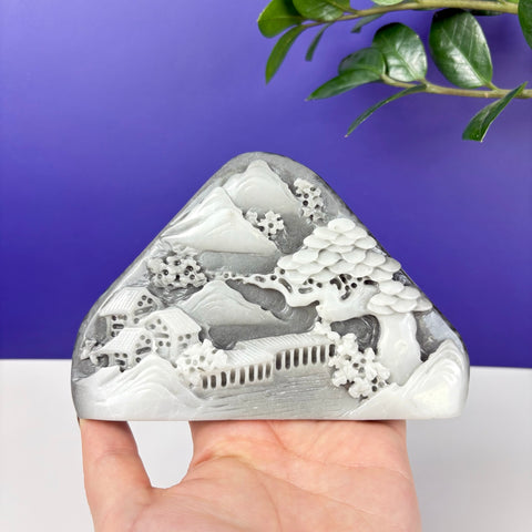 Haunted Hetian Jade Landscape - Kenna's Crystals
