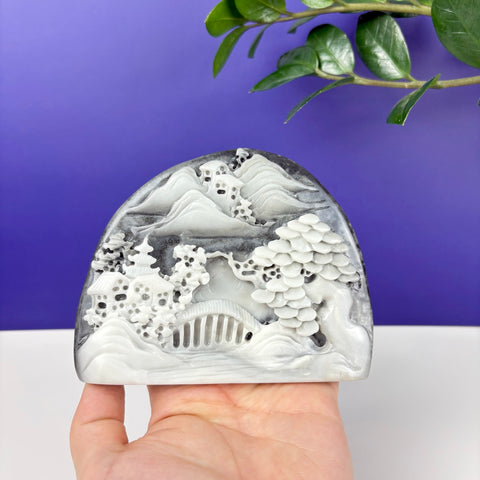 Haunted Hetian Jade Landscape - Kenna's Crystals