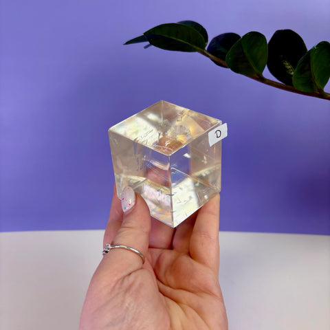Honey Calcite Jello Cube