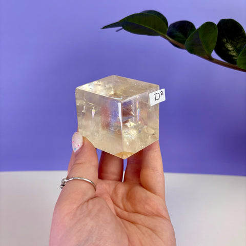 Honey Calcite Jello Cube