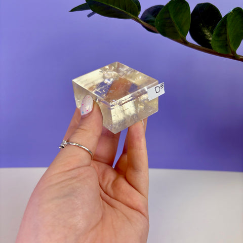 Honey Calcite Jello Cube