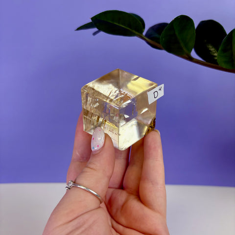 Honey Calcite Jello Cube