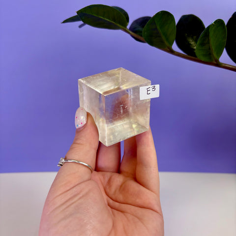 Honey Calcite Jello Cube