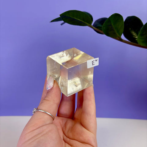 Honey Calcite Jello Cube
