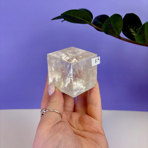 Honey Calcite Jello Cube