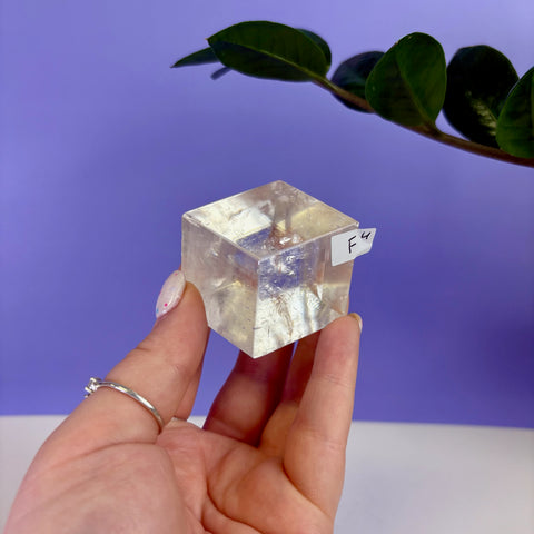 Honey Calcite Jello Cube