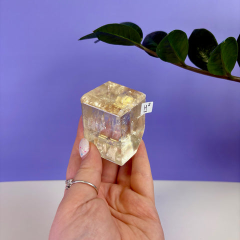 Honey Calcite Jello Cube