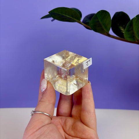 Honey Calcite Jello Cube