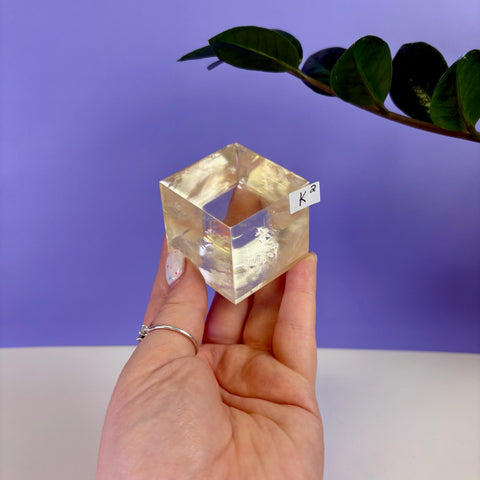 Honey Calcite Jello Cube