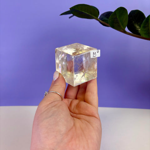 Honey Calcite Jello Cube