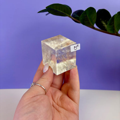 Honey Calcite Jello Cube
