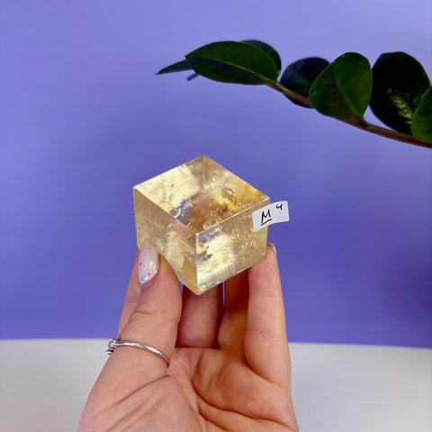 Honey Calcite Jello Cube