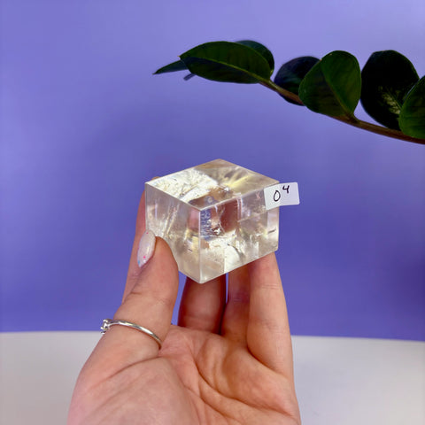Honey Calcite Jello Cube