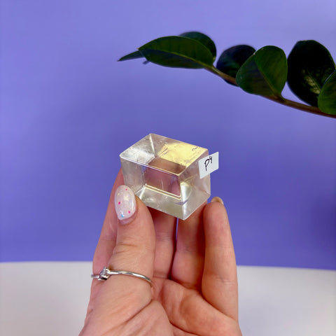 Honey Calcite Jello Cube