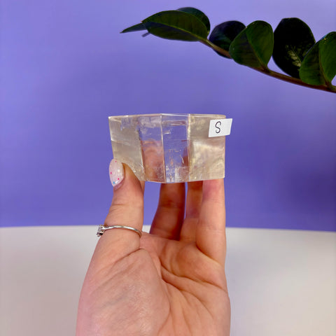 Honey Calcite Jello Cube