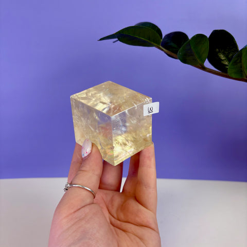 Honey Calcite Jello Cube