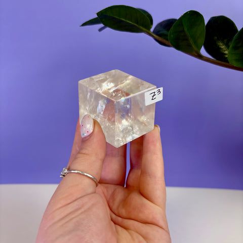 Honey Calcite Jello Cube
