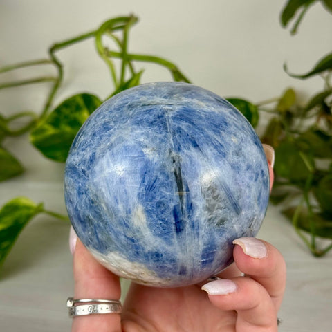 Icy Blue Kyanite Sphere 260 2 - Kenna's Crystals from TikTok