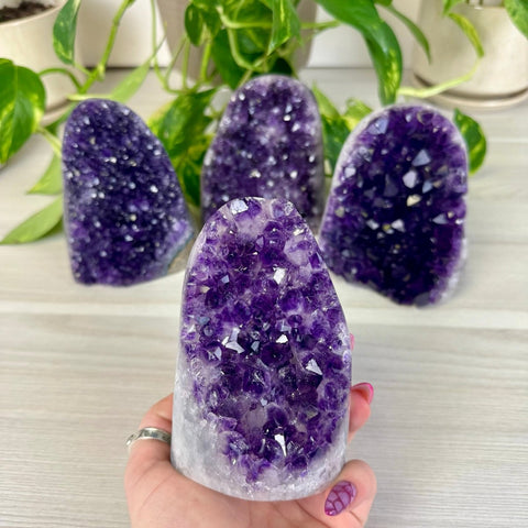 Imperfect Amethyst Cut Base 144 1 - Kenna's Crystals from TikTok