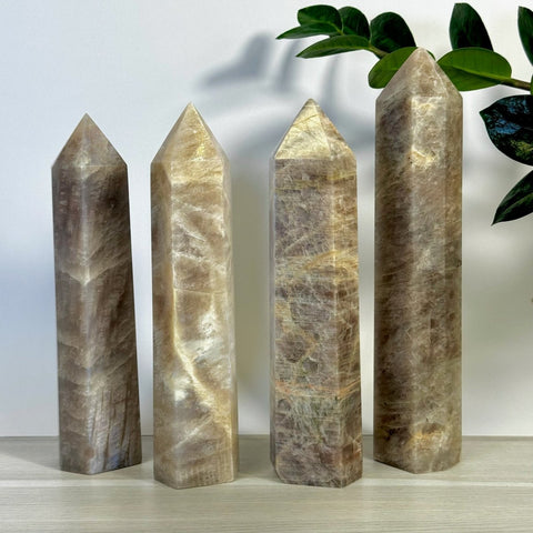 Imperfect Blue Flash Moonstone Tower 144 7 - Kenna's Crystals from TikTok