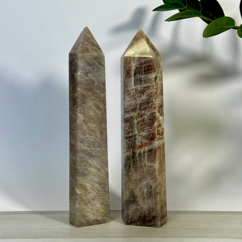 Imperfect Blue Flash Moonstone Tower 155 8 - Kenna's Crystals from TikTok