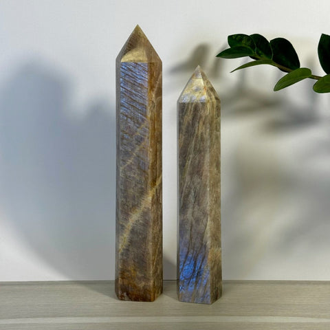 Imperfect Blue Flash Moonstone Tower 166 9 - Kenna's Crystals from TikTok