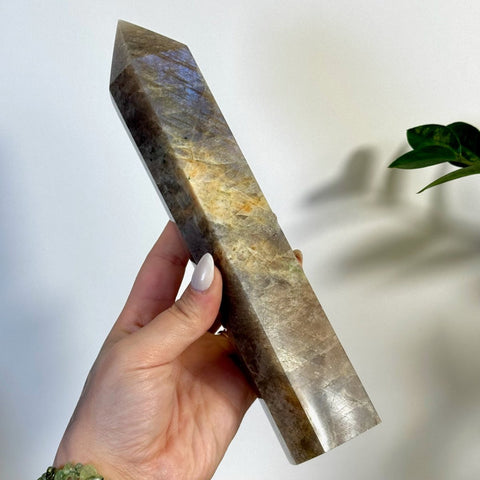 Imperfect Blue Flash Moonstone Tower 177 10 - Kenna's Crystals from TikTok