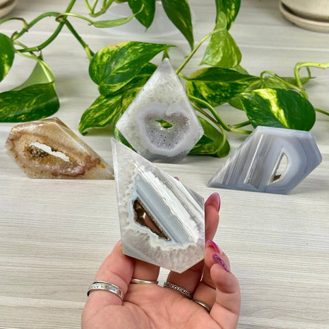 Imperfect Druzy Agate Kite 22 1 - Kenna's Crystals from TikTok