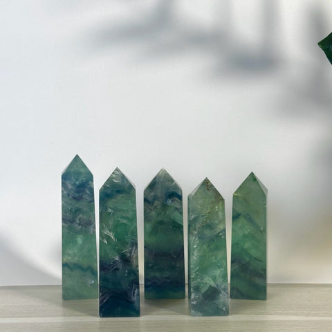 Imperfect Feather Fluorite Tower 22 2 - Kenna's Crystals from TikTok