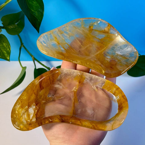 Imperfect Golden Healer Dish 88 6 - Kenna's Crystals from TikTok