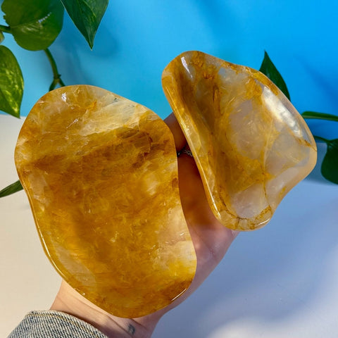 Imperfect Golden Healer Dish 99 7 - Kenna's Crystals from TikTok