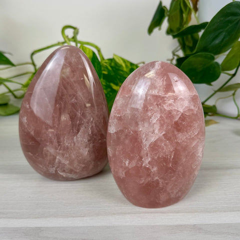 Imperfect Jelly Rose Quartz Free Form 111 2 - Kenna's Crystals from TikTok